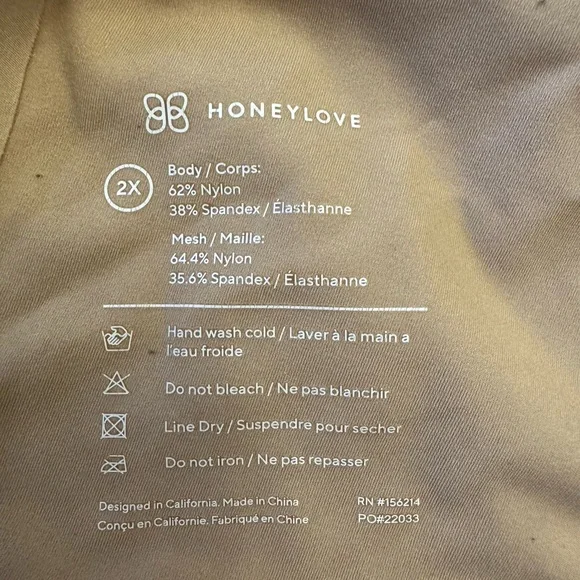 Honeylove Cross Over Bra Sand 2X Wire Free Comfort Convertible‎ - Picture 7 of 9
